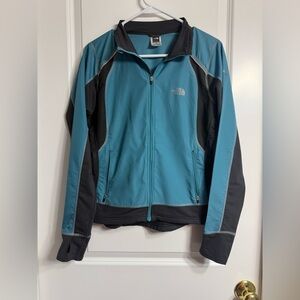 The North Face Flight Series Jacket Women Blue Gray Thin Windbreaker Size Small